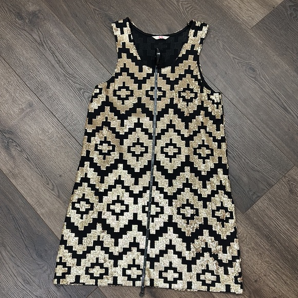 Sass & Bide Black and Gold "Playman" Cocktail Dress - Picture 9 of 16
